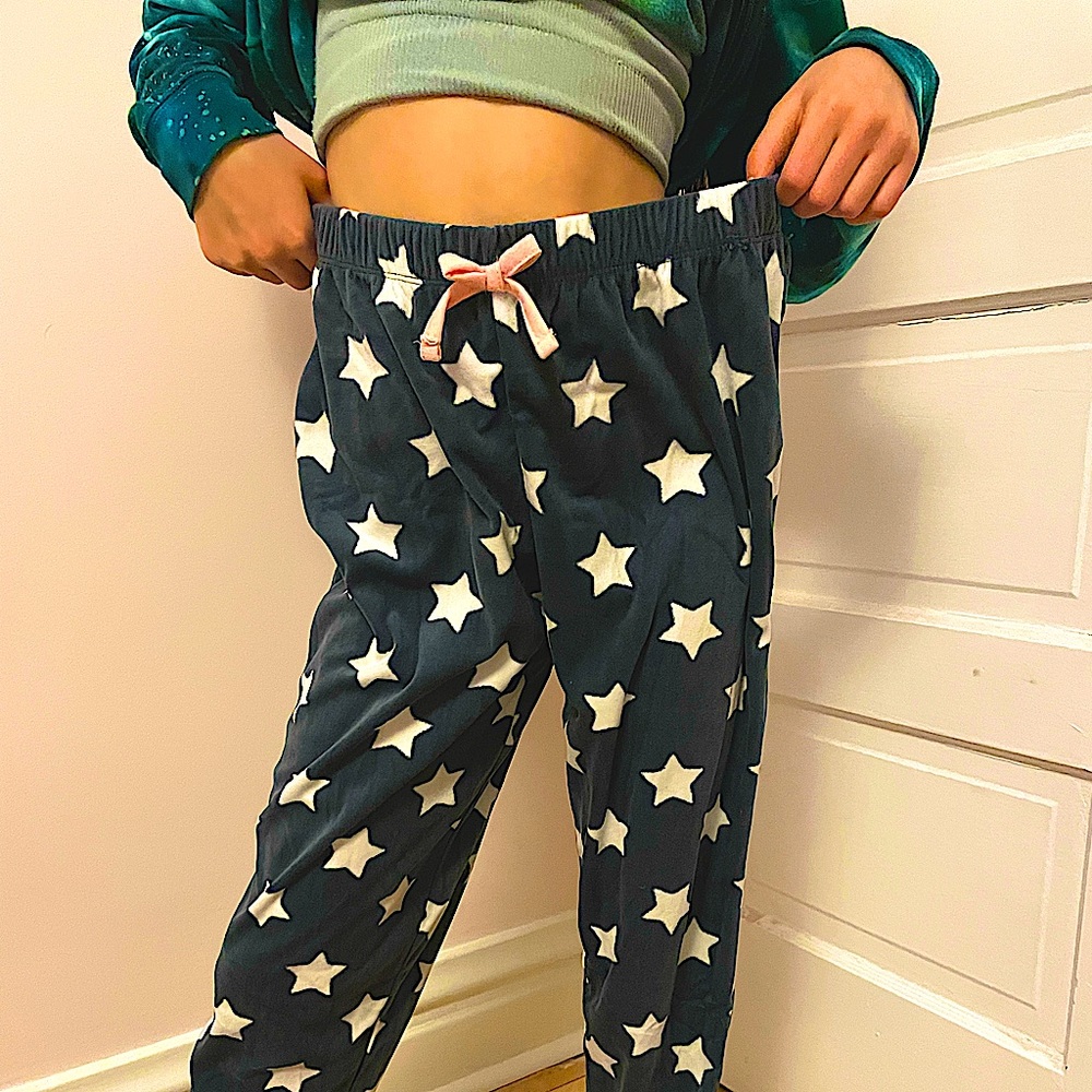 NWOT fuzzy star pajama pants
